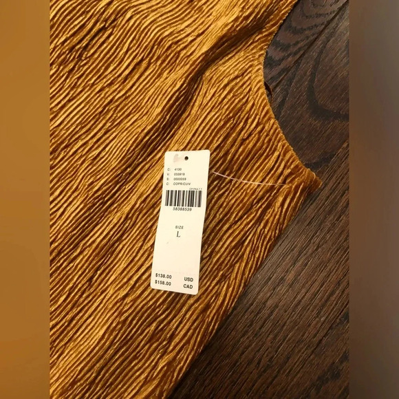 MAEVE by Anthropologie Women’s L Gold Adrienne Twist Back Velvet Dress - NWT!! - Picture 8 of 14